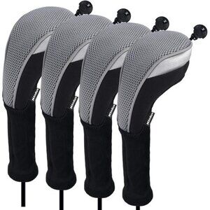 4pcs/Pack Long Neck Golf Hybrid Club Head Covers Dial No. Tag CTMT-02